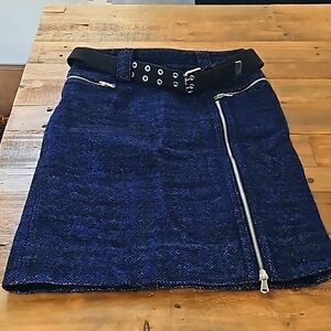 Marc Jacobs Zipper Accent Tweed Skirt Size 2 NWOT